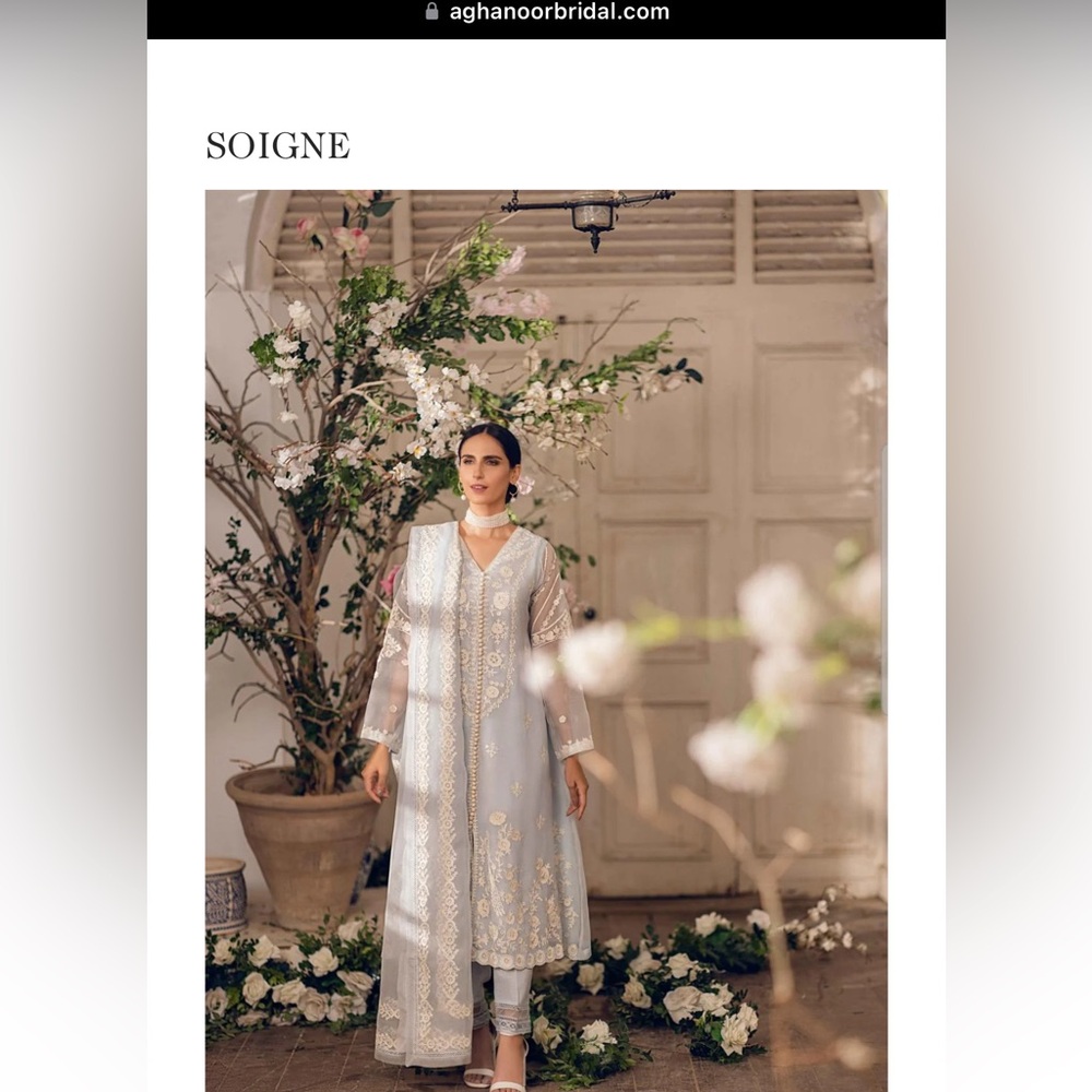 Pakistani Designer Salwar Kamiz- Aghanoor